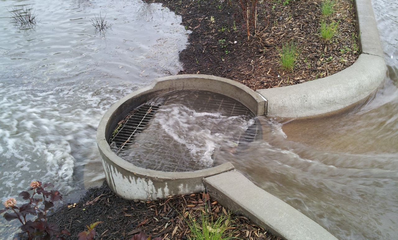 Rain Guardian Turret with high flow entering the inlet